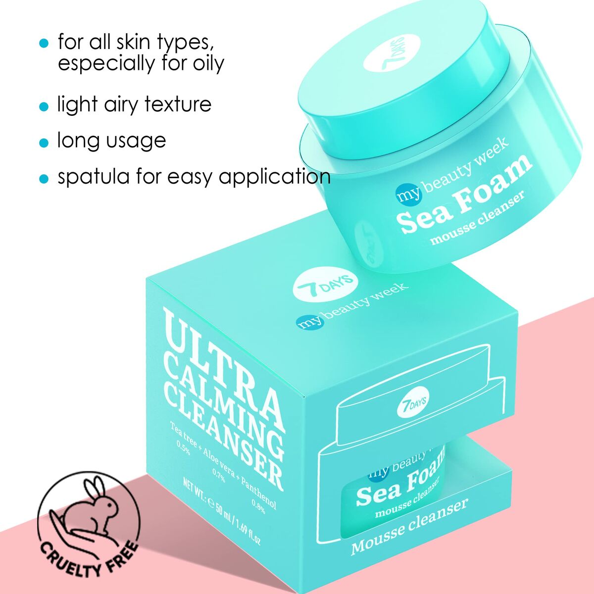 Valomosios putos 7DAYS MY BEAUTY WEEK 50 ml Raminantis